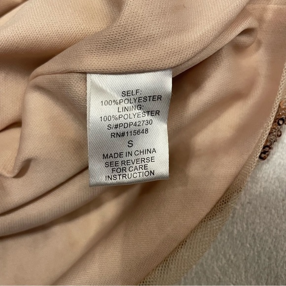 Black Label Gold Sequin Mini Dress – Modern Gatsby Glam | Size Small - Picture 11 of 16